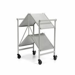 Outlet 🎁 Cosco SMARTFOLD Folding Serving Bar Cart In Silver 🤩 -Guest Chairs Sales 1395379 19 L