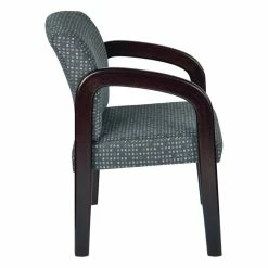 Top 10 💯 Office Star Fabric Mahogany Finish Wood Visitor Chair In Ash Gray 🧨 -Guest Chairs Sales 1463728 2 L