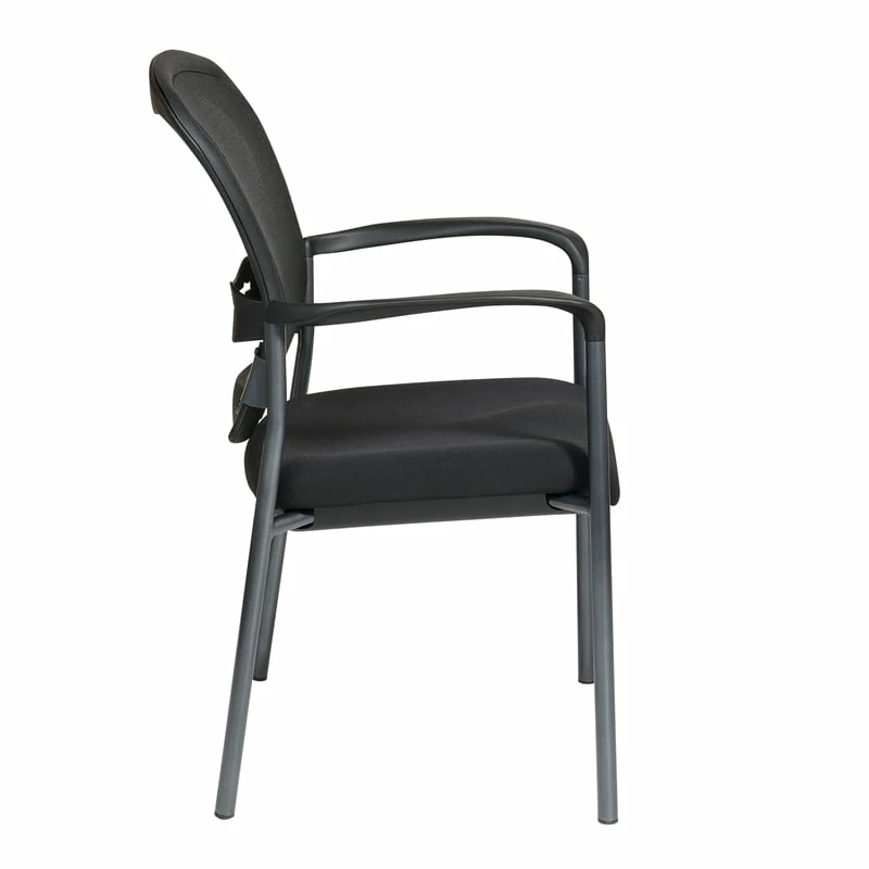 Best Pirce ๐คฉ Office Star Titanium Finish Black Fabric Visitors Chair With Arms And ProGrid Back ๐ 2 Best Pirce ๐คฉ Office Star Titanium Finish Black Fabric Visitors Chair With Arms And ProGrid Back ๐ - Image 2