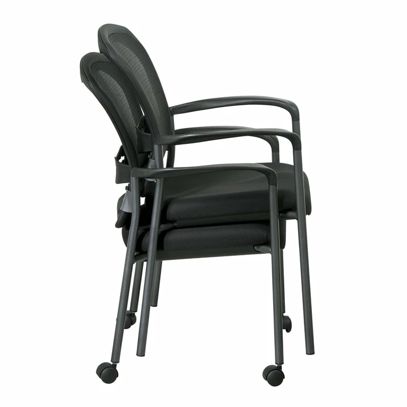 Best Pirce ๐คฉ Office Star Titanium Finish Black Fabric Visitors Chair With Arms And ProGrid Back ๐ 3 Best Pirce ๐คฉ Office Star Titanium Finish Black Fabric Visitors Chair With Arms And ProGrid Back ๐ - Image 3