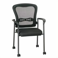 Best Sale ✨ Office Star Pro-Line II Titanium Black Visitors Guest Chair 😀