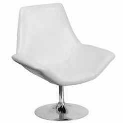 Deals 🛒 Flash Furniture Hercules Leather Swivel Reception Chair In White 🧨