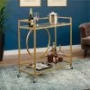 Discount 💯 Pemberly Row Bar Cart In Satin Gold 🧨