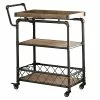 Top 10 😍 Furniture Of America Sulema Industrial Metal 3-Tier Bar Cart In Sand Black 😉
