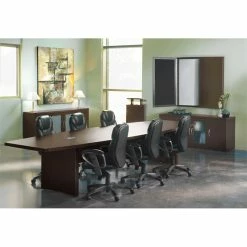 Best deal 🔔 Mayline Aberdeen Series 10' Conference Table In Mocha 🤩 -Guest Chairs Sales 1557919 3 L