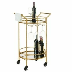 Outlet 🔔 Bowery Hill Bar Cart In Gold ✔️