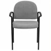 Best Sale 😉 Scranton & Co Stackable Side Guest Chair With Arms In Gray 🤩