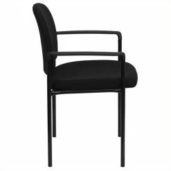 Cheapest 🎁 Scranton & Co Stackable Side Guest Chair In Black With Arms 👍 -Guest Chairs Sales 1567756 2 L