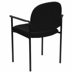 Cheapest 🎁 Scranton & Co Stackable Side Guest Chair In Black With Arms 👍 -Guest Chairs Sales 1567756 3 L