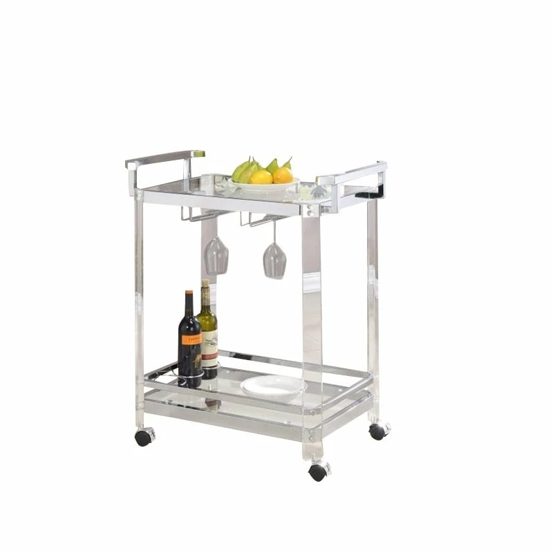 Discount ๐ฏ Coaster 2 Tier Glass Bar Cart In Chrome โญ 1 Discount ๐ฏ Coaster 2 Tier Glass Bar Cart In Chrome โญ