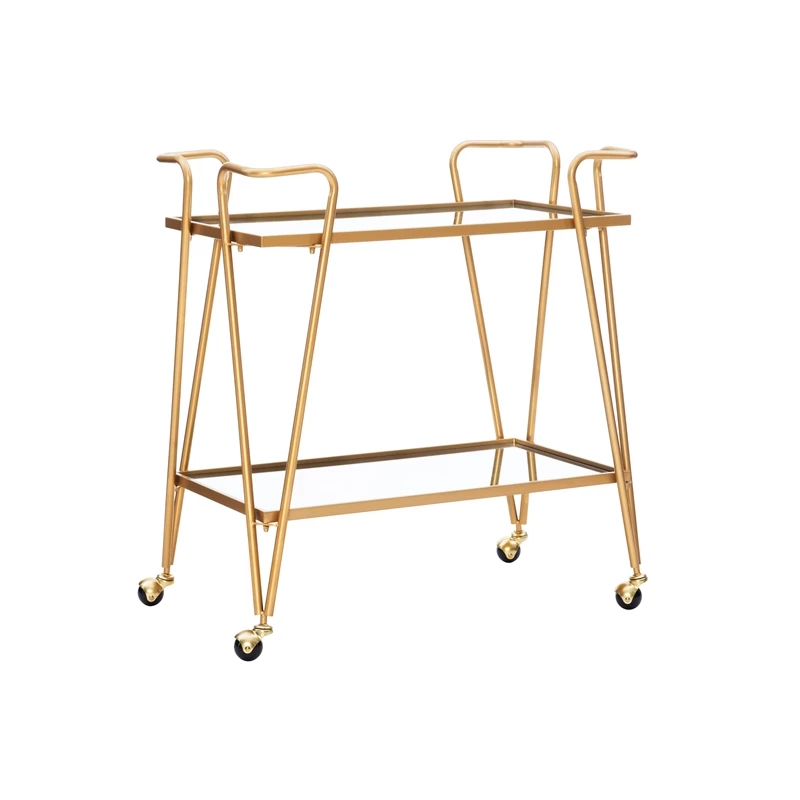 Promo β€οΈ Linon Mia Mid-Century Mirrored Metal Bar Cart In Gold π 1 Promo β€οΈ Linon Mia Mid-Century Mirrored Metal Bar Cart In Gold π
