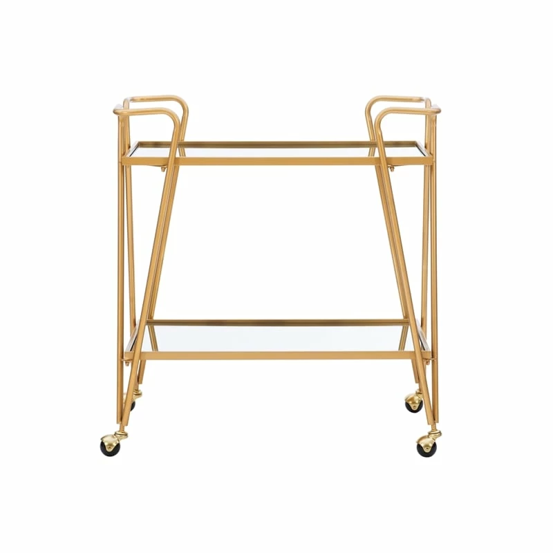 Promo β€οΈ Linon Mia Mid-Century Mirrored Metal Bar Cart In Gold π 2 Promo β€οΈ Linon Mia Mid-Century Mirrored Metal Bar Cart In Gold π - Image 2