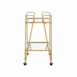 Promo β€οΈ Linon Mia Mid-Century Mirrored Metal Bar Cart In Gold π 10 Promo β€οΈ Linon Mia Mid-Century Mirrored Metal Bar Cart In Gold π -Guest Chairs Sales 1598661 17 L