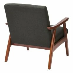 Budget ✨ Office Star Davis Chair In Klein Charcoal Gray Fabric With Medium Espresso Frame 🤩 8 Budget ✨ Office Star Davis Chair In Klein Charcoal Gray Fabric With Medium Espresso Frame 🤩 -Guest Chairs Sales 1603914 8 L