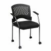 Buy 🔔 Office Star Black Plastic Coal Free Flex Rolling Visitor Chair 🛒