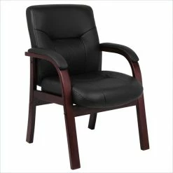 Best Pirce ⌛ Boss Office Products Italian Leather Guest Chair ⌛