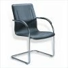 New 🌟 Boss Office Products Black And Silver Vinyl Guest Chair With Cantilever Base (Set Of 4) ⌛