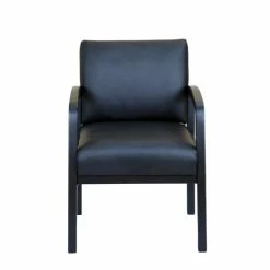 Best reviews of 😀 Boss Office Products Boss NTR LeatherPlus Guest Chair In Black 🎉 -Guest Chairs Sales 1635920 2 L