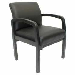 Best reviews of ๐ Boss Office Products Boss NTR LeatherPlus Guest Chair In Black ๐
