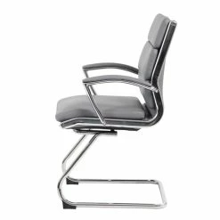 Brand new 🎁 Boss Office Products Boss Executive CaressoftPlus Guest Chair With Metal Chrome 😀 -Guest Chairs Sales 1635925 3 L