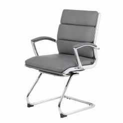 Brand new 🎁 Boss Office Products Boss Executive CaressoftPlus Guest Chair With Metal Chrome 😀 -Guest Chairs Sales 1635925 6 L
