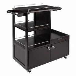 Best reviews of 🧨 Winsome Galen Bar Cart With Serving Tray In Espresso Finish 😍