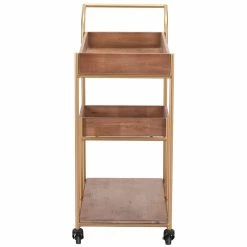 Best deal ๐ ZUO Modern Steel Metal And Rubber Wood Bar Cart With Tray In Brown ๐ 16 Best deal ๐ ZUO Modern Steel Metal And Rubber Wood Bar Cart With Tray In Brown ๐ -Guest Chairs Sales 1701749 14 L