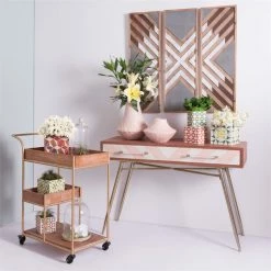 Best deal ๐ ZUO Modern Steel Metal And Rubber Wood Bar Cart With Tray In Brown ๐ 18 Best deal ๐ ZUO Modern Steel Metal And Rubber Wood Bar Cart With Tray In Brown ๐ -Guest Chairs Sales 1701749 16 L