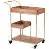 Best deal 🌟 ZUO Modern Steel Metal And Rubber Wood Bar Cart With Tray In Brown 😉