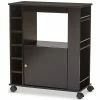 Promo ✨ Baxton Studio Ontario Mobile Home Bar Cabinet In Dark Brown 🎁
