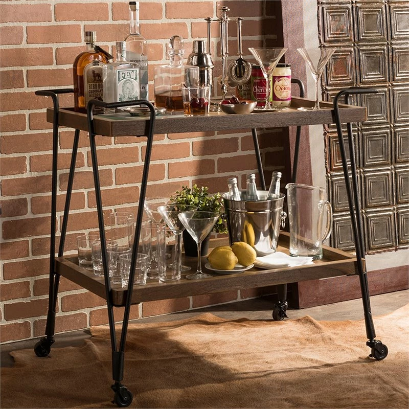 New π Baxton Studio Jessica Serving Bar Cart In Antique Black π₯° 2 New π Baxton Studio Jessica Serving Bar Cart In Antique Black π₯° - Image 2