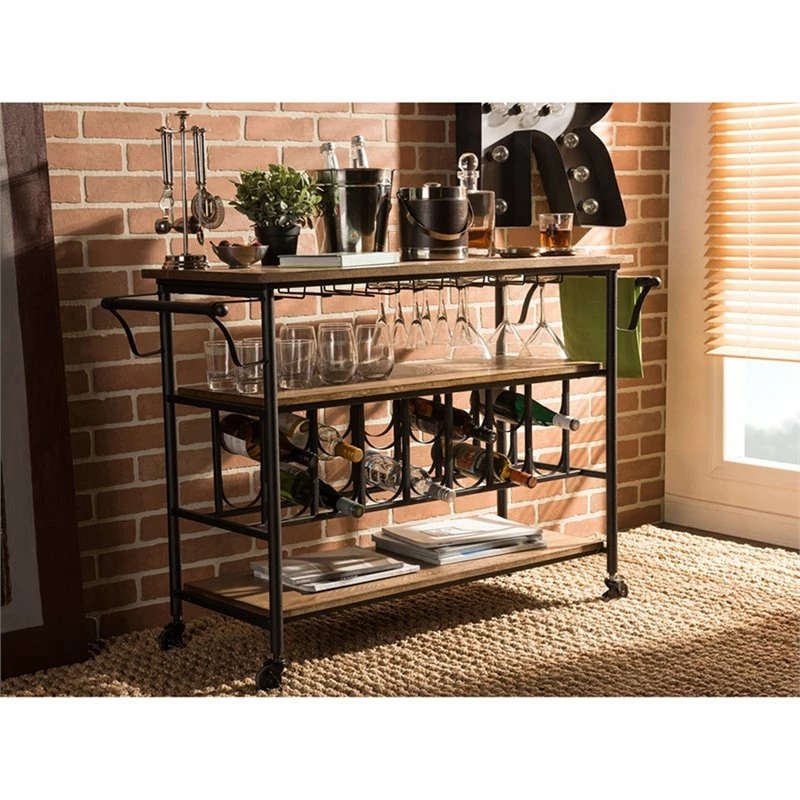 Top 10 β Baxton Studio Bradford Bar Cart In Antique Black And Brown π₯° 2 Top 10 β Baxton Studio Bradford Bar Cart In Antique Black And Brown π₯° - Image 2