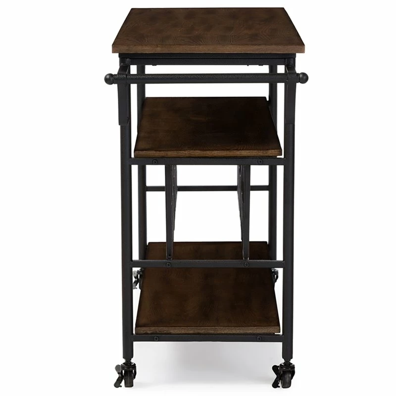 Top 10 β Baxton Studio Bradford Bar Cart In Antique Black And Brown π₯° 4 Top 10 β Baxton Studio Bradford Bar Cart In Antique Black And Brown π₯° - Image 4