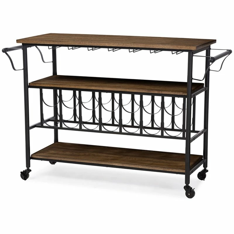 Top 10 β Baxton Studio Bradford Bar Cart In Antique Black And Brown π₯° 1 Top 10 β Baxton Studio Bradford Bar Cart In Antique Black And Brown π₯°