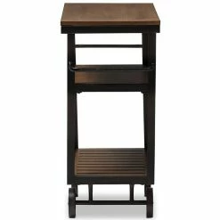 Best Pirce ๐ Baxton Studio Kennedy Bar Cart In Distressed Oak And Antique Black โค๏ธ 8 Best Pirce ๐ Baxton Studio Kennedy Bar Cart In Distressed Oak And Antique Black โค๏ธ -Guest Chairs Sales 1707483 3 L