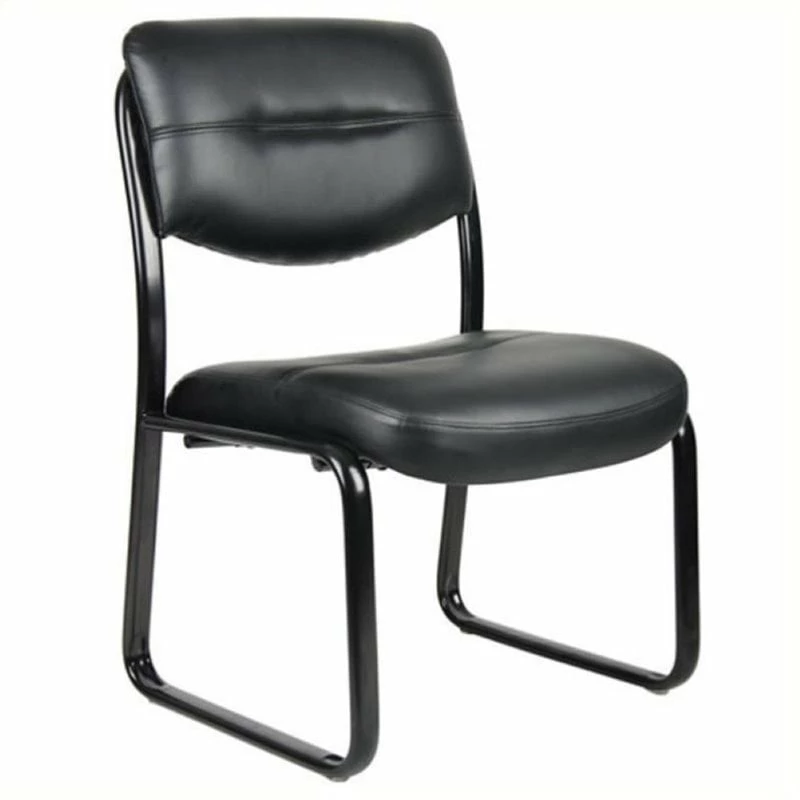 Buy โญ Pemberly Row Contemporary Leather Upholstered Guest Chair In Black ๐ฅ 1 Buy โญ Pemberly Row Contemporary Leather Upholstered Guest Chair In Black ๐ฅ