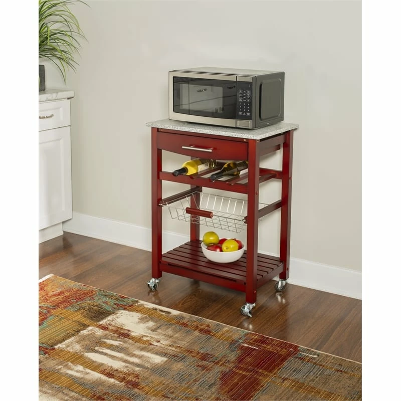 Top 10 โ Linon Natalie Wood And Granite Top Kitchen Cart In Wenge Brown ๐ 9 Top 10 โ Linon Natalie Wood And Granite Top Kitchen Cart In Wenge Brown ๐ - Image 9