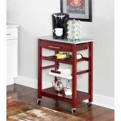 Top 10 โ Linon Natalie Wood And Granite Top Kitchen Cart In Wenge Brown ๐ 16 Top 10 โ Linon Natalie Wood And Granite Top Kitchen Cart In Wenge Brown ๐ -Guest Chairs Sales 175334 9 L