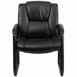 Wholesale ✨ Scranton & Co Leather Office Chair In Black 🌟 -Guest Chairs Sales 1805203 3 L
