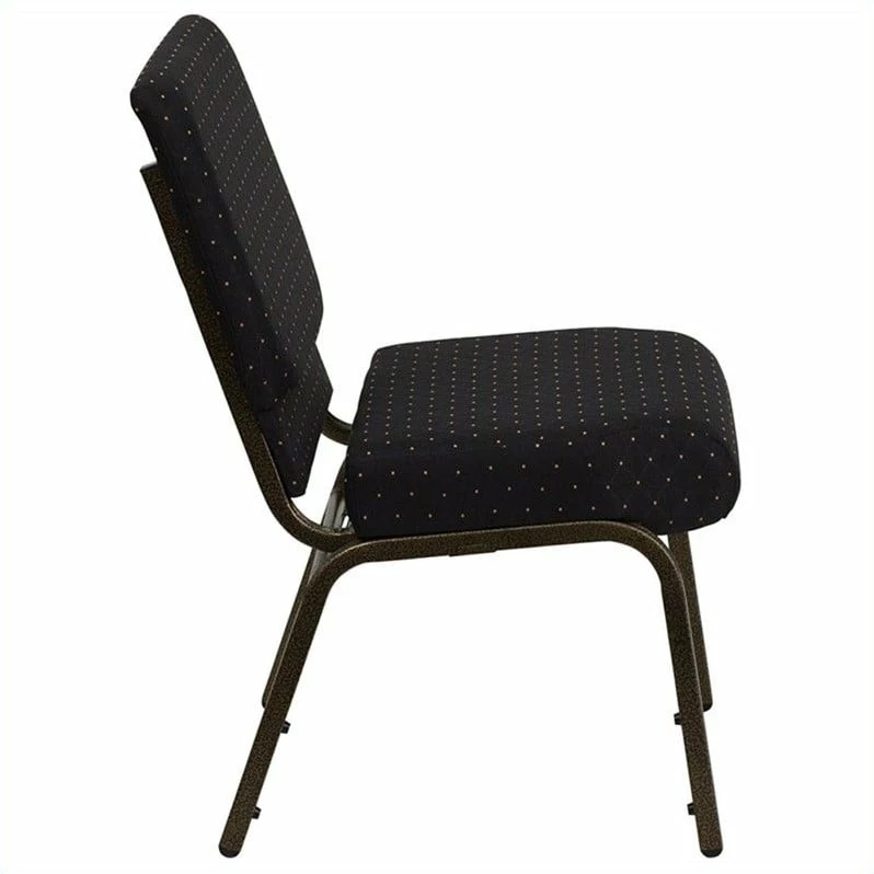 Best Sale ๐ฅ Bowery Hill Dotted Church Stacking Guest Chair In Black โ๏ธ 3 Best Sale ๐ฅ Bowery Hill Dotted Church Stacking Guest Chair In Black โ๏ธ - Image 3