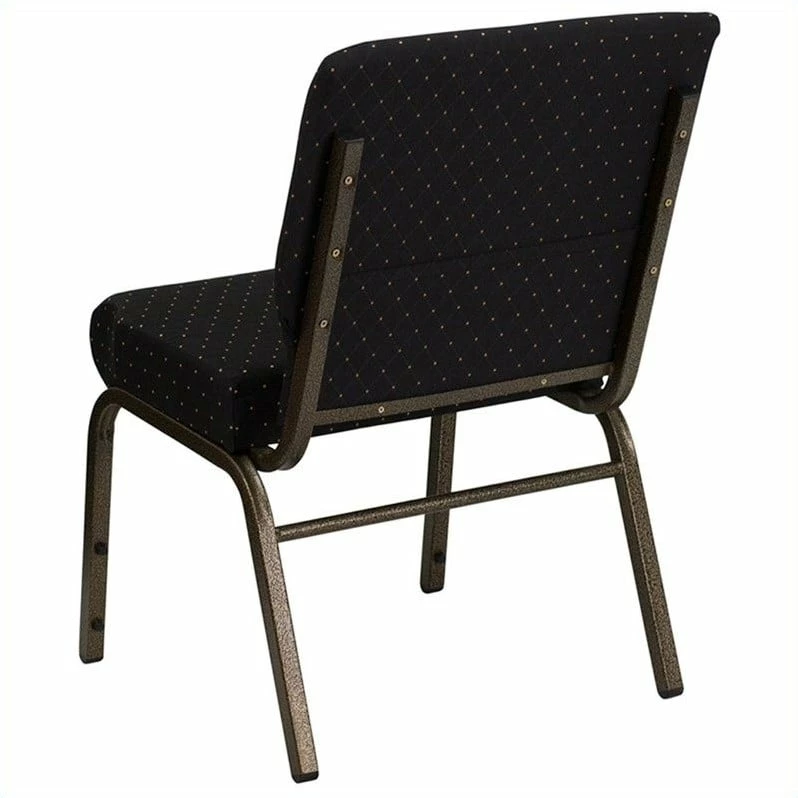 Best Sale ๐ฅ Bowery Hill Dotted Church Stacking Guest Chair In Black โ๏ธ 4 Best Sale ๐ฅ Bowery Hill Dotted Church Stacking Guest Chair In Black โ๏ธ - Image 4