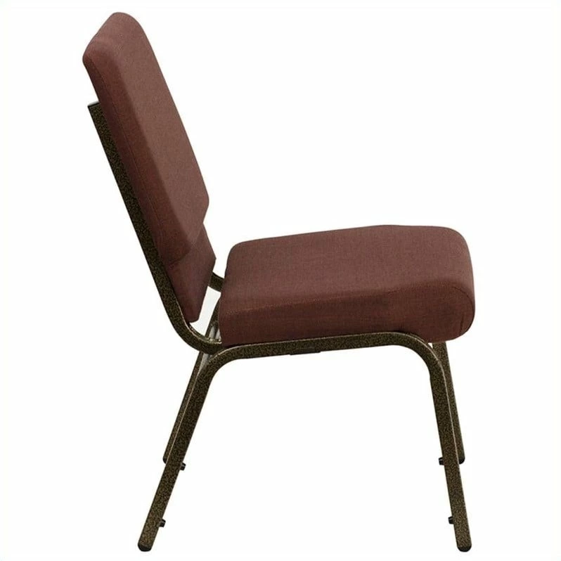 Brand new π Bowery Hill Church Stacking Guest Chair In Brown And Gold π 3 Brand new π Bowery Hill Church Stacking Guest Chair In Brown And Gold π - Image 3