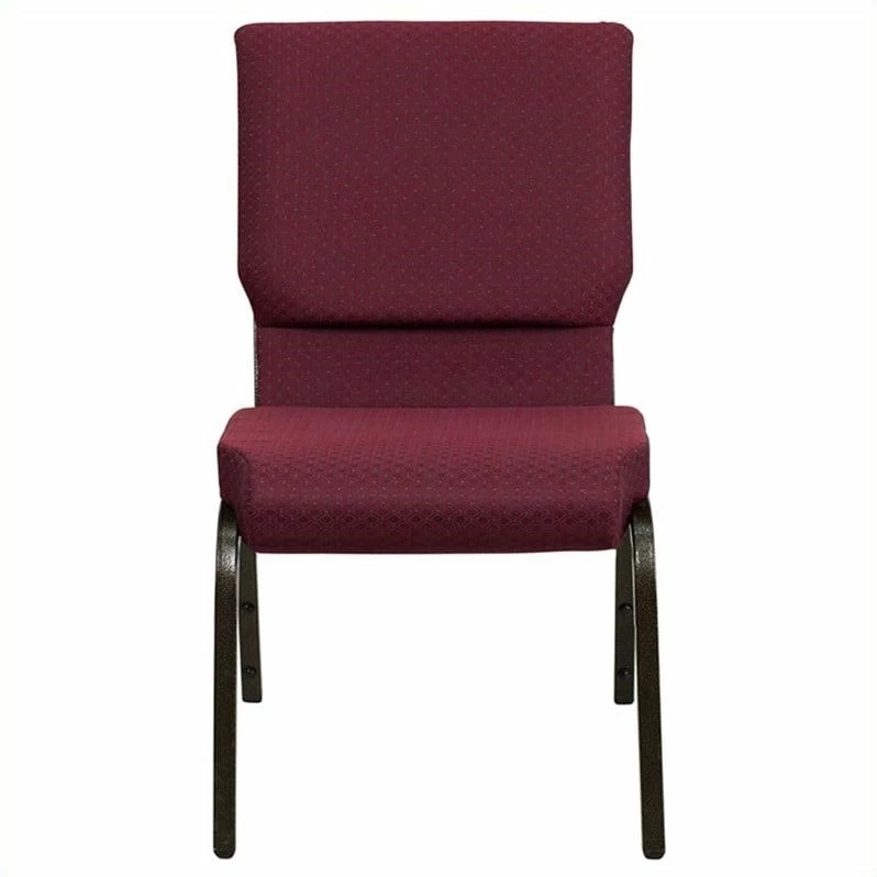 Best Sale ๐ Bowery Hill Church Stacking Guest Chair In Burgundy ๐ 2 Best Sale ๐ Bowery Hill Church Stacking Guest Chair In Burgundy ๐ - Image 2