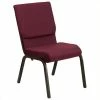 Best Sale 😀 Bowery Hill Church Stacking Guest Chair In Burgundy 🎉