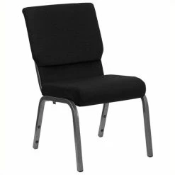 Cheap ๐ฅฐ Bowery Hill Church Stacking Guest Chair In Black โ๏ธ