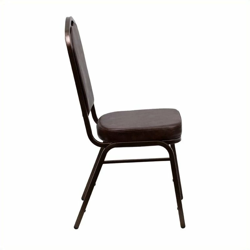 Promo ⭐ Bowery Hill Banquet Stacking Chair In Brown ⭐ 3 Promo ⭐ Bowery Hill Banquet Stacking Chair In Brown ⭐ - Image 3
