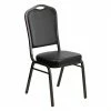 Discount 👍 Bowery Hill Banquet Stacking Chair In Black ✔️