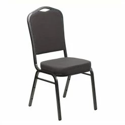 Best deal 🤩 Bowery Hill Banquet Stacking Chair In Gray 👏