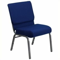Brand new ✨ Bowery Hill Stacking Church Stacking Guest Chair In Navy 🎁