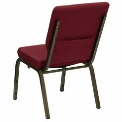 Wholesale 🎉 Bowery Hill Church Stacking Guest Chair In Burgundy 👍 -Guest Chairs Sales 1816829 2 L